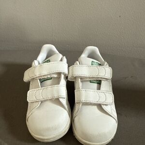 Adidas Stan Smith Kids White Velcro Sneakers